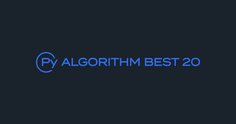 Python Algorithm Best 20